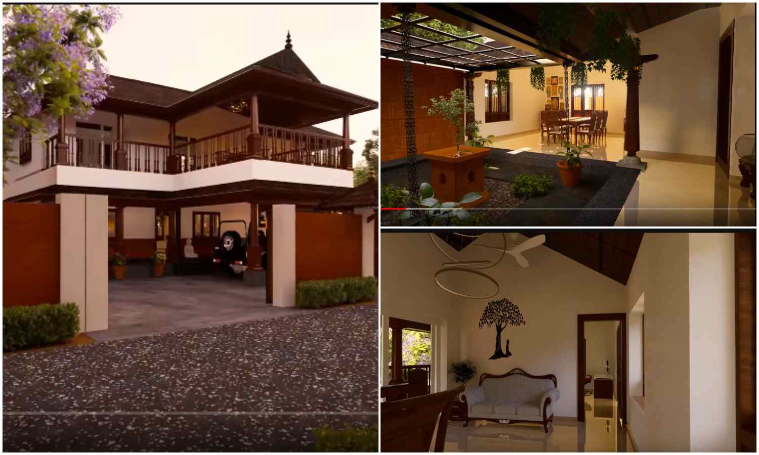 Four Block Traditional Kerala Home