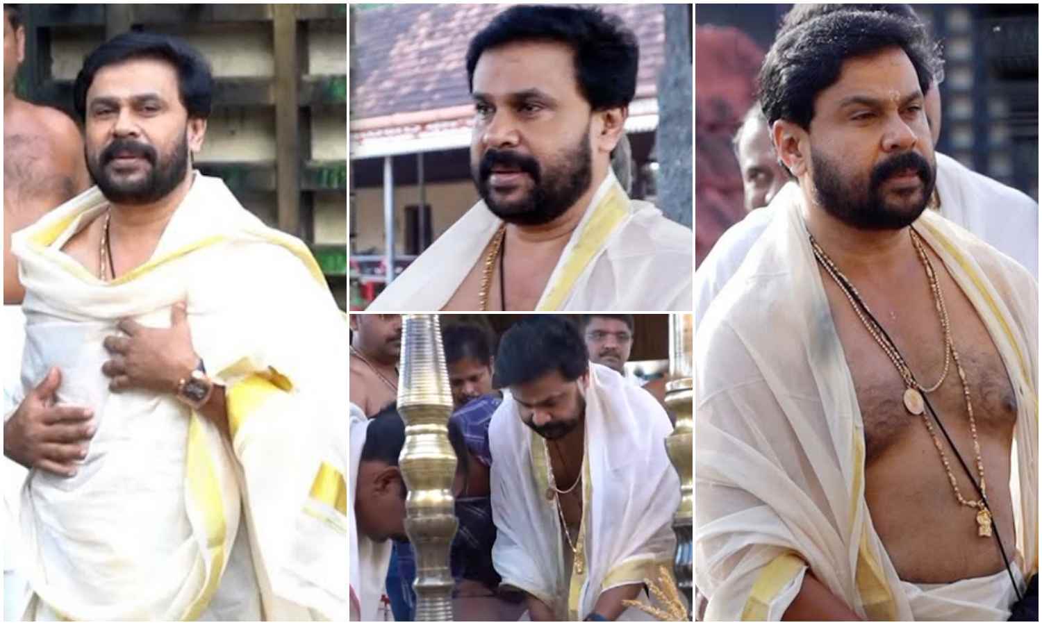 Dileep at Aranmula Parthasarathy Temple