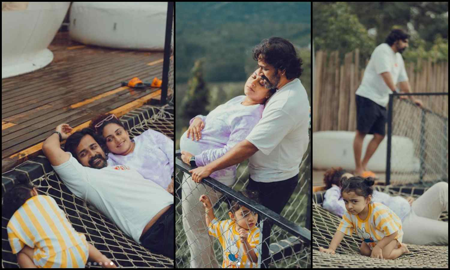 Srinish and pearle maaney family photo