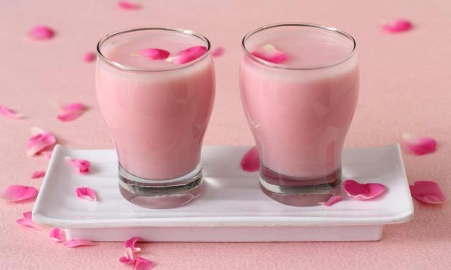 Rose Milk at home Recipe