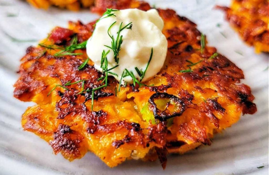 Sweet Potato fritters Recipe Easy