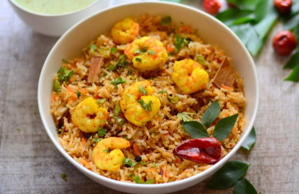 Easy Prawns Biryani Recipe