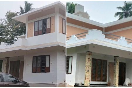 20 ലക്ഷം രൂപക്ക് രണ്ട് നില വീട് പണിയാൻ കഴിയുമോ?? അറിയാം പണിയാം ഈ ലോ ബഡ്ജറ്റ് വീട് | 20 Lakh Rupees Modern Low Budjet Home